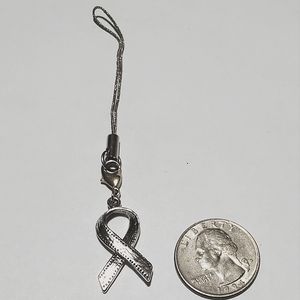 Cancer Ribbon 🎀 🎗 Charm for purse👛  🛍 👜bag, backpack 🎒, wallet and more!